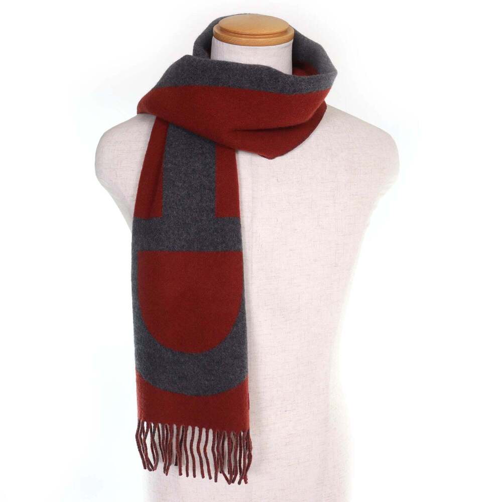 HERMES Authentic Brown Scarf - Picture 4 of 9
